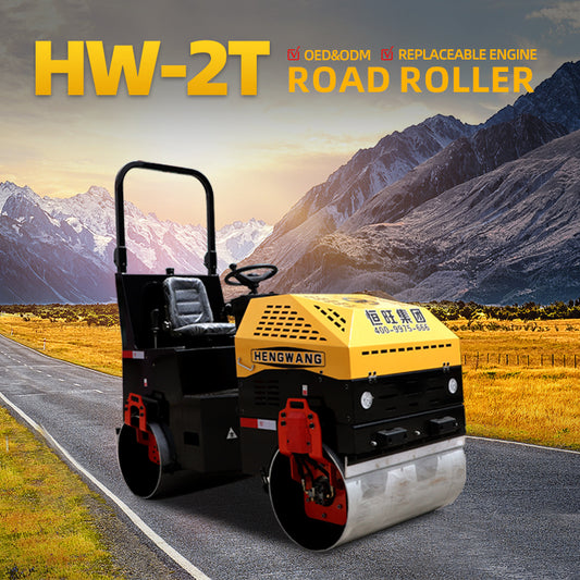 HW1T/1.2T Double Drum Road Roller